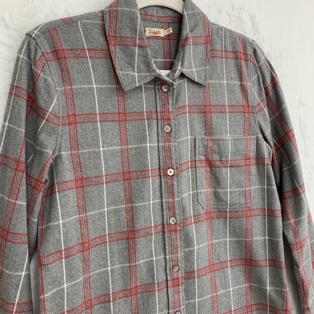 Faherty The Classic Flannel Shirt in Juliet Plaid Sz S - Picture 5 of 14